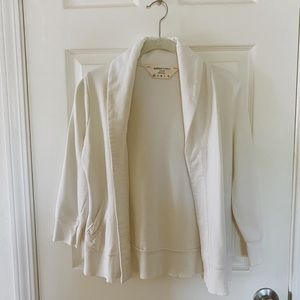 J.Crew Antique Fleece White Cardigan XS